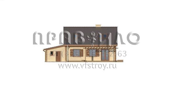 Проект коттеджа с тремя спальнями в мансардном этаже S3-166-5 (Z14 GP p)