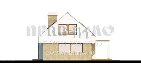 Проект частного дома для размещения на приусадебном участке S3-101 (Z221)