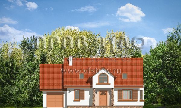 Проект сельского коттеджа S8-231 (Аккуратный 3)