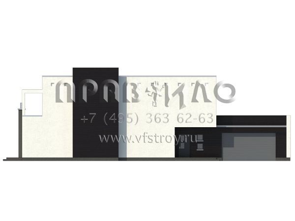 Проект современного загородного дома в стиле модерн  S3-315 (Zx1)