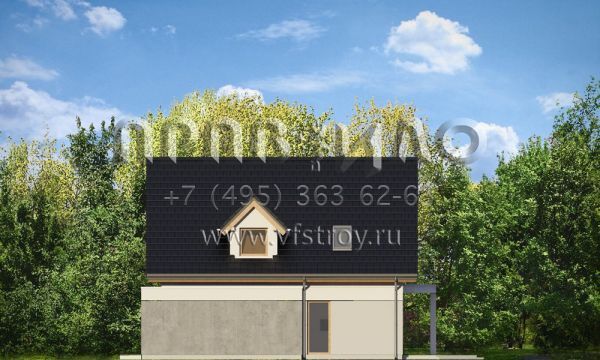 Проект дома из двухслойных керамических блоков S8-171-1 (Своё жильё)