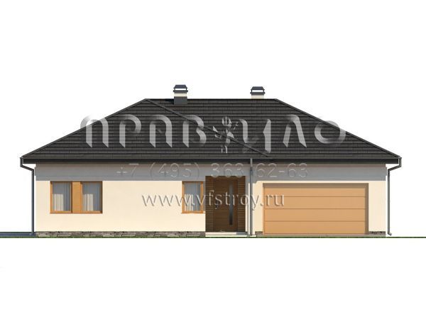 Проект одноэтажного частного дома S3-150-2 (Z204)