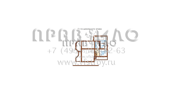 Проект коттеджа на рельефном участке J-249-1P