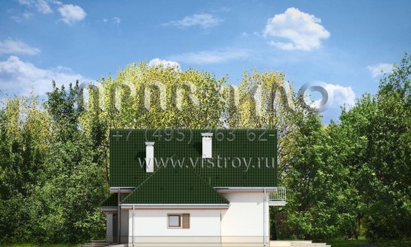 Проект коттеджа со сложными фасадами S8-235 (Дом в Берёзках)
