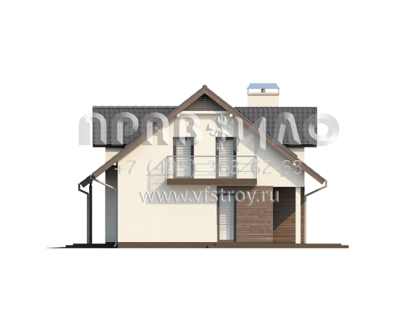 Проект дома с камином для супружеской пары  S3-191 (Z172)