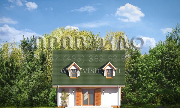 Проект квадратного загородного коттеджа S8-110-1 (Земляника)