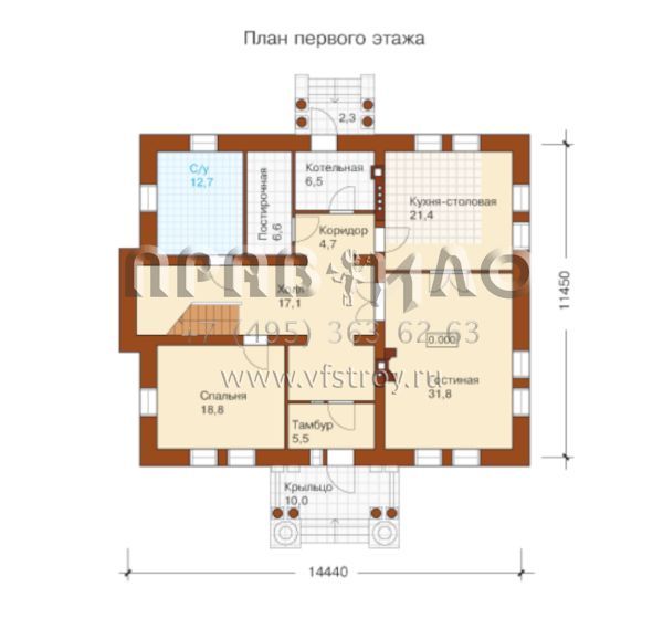 Проект добротного комфортного для проживания особняка S6-312(M-312-1K)