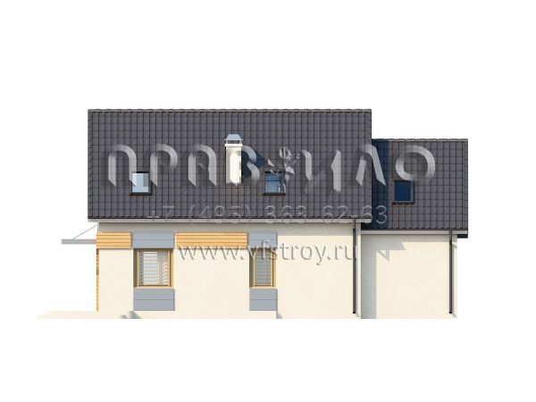 Проект дома с боковым гаражом s3-168 (Z126)