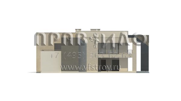 Проект комфортабельного двухэтажного особняка в стиле хайтек S3-312 (Zx127)