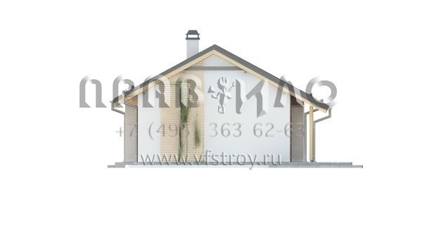 Проект одноэтажного загородного коттеджа S3-67 (Z262)