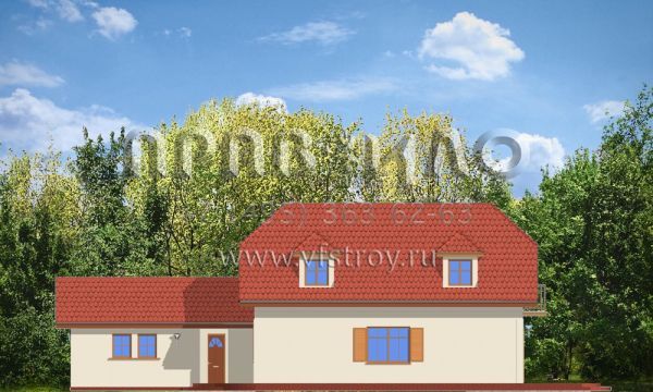 Проект дома с гаражной пристройкой S8-157-1 (Первый Дом 2)