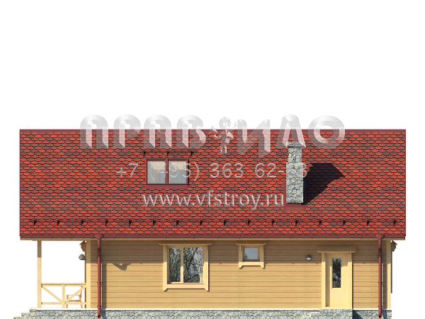 Проект деревянного загородного дома S7-127 (1-34)