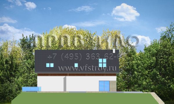 Проект современного особняка S8-419 (Дом на Горке)