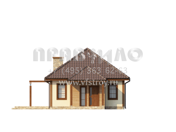Проект небольшого дачного дома для двоих  S3-50 (Z73)