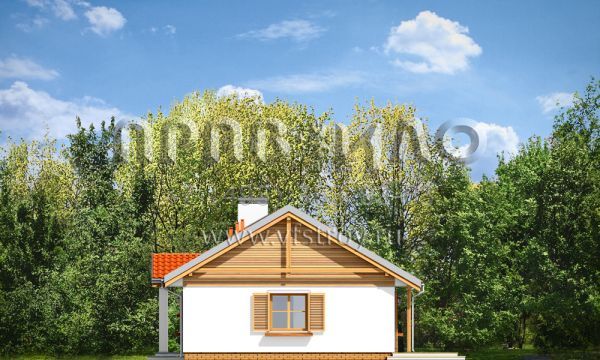 Проект прямоугольного дома из керамоблоков S8-112 (Солнечный 2)