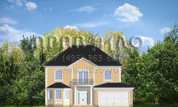 Проект стильного дома из керамических блоков S8-451-3 (Стильный)