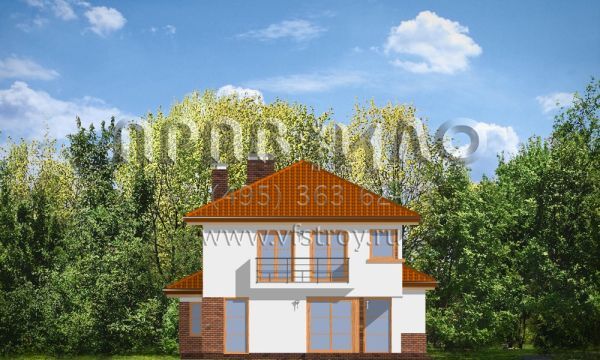  Проект двухэтажного коттеджа с многоскатной крышей S8-237-1 (Кассиопея)