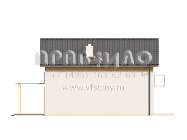 Проект экономичного дома для небольшого участка S3-110-2 (Z38)