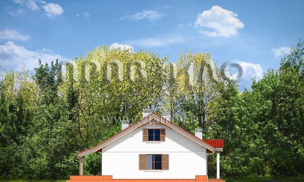 Проект стильного дома с двухместным гаражом S8-170 (Незабудка с Гаражом 2)