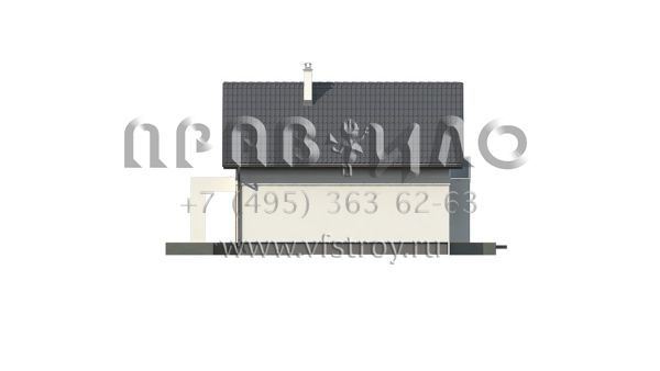 Проект коттеджа с чердачной мансардой и балконом S3-127-3 (Z177 GL)