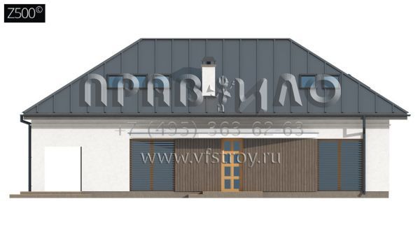 Проект с современным оформлением фасадов S3-207 (Z85 C)