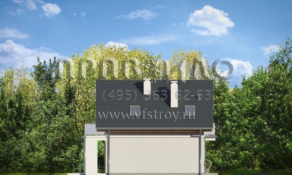 Проект простого и красивого дачного дома S8-93-1 (Оленька)