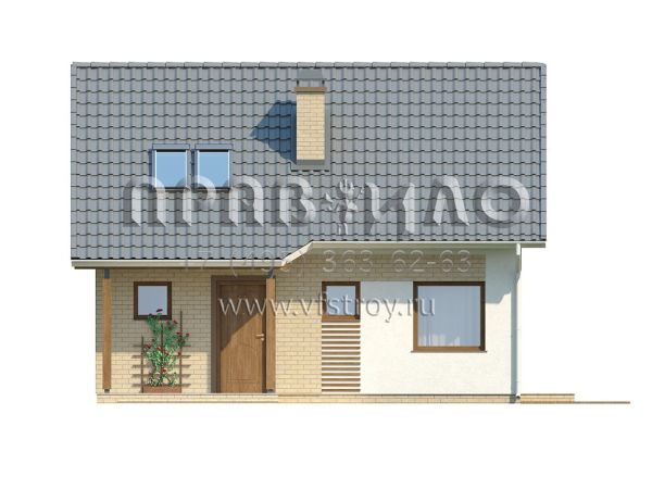 Проект оригинального частного дома с мансардой S3-92-2 (Z71)