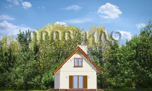 Проект дачного дома с 2 спальнями S8-80-2 (Сосенка 3)