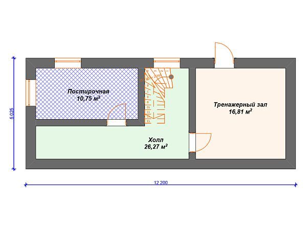 Проект каменного дома с 3 спальнями S4-259 (К-138)