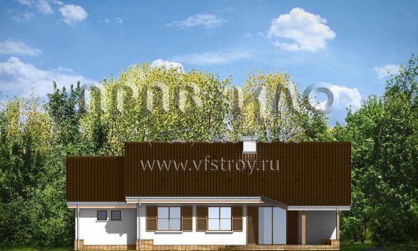 Проект односемейного загородного дома S8-151-1 (Незабудка с Гаражом)