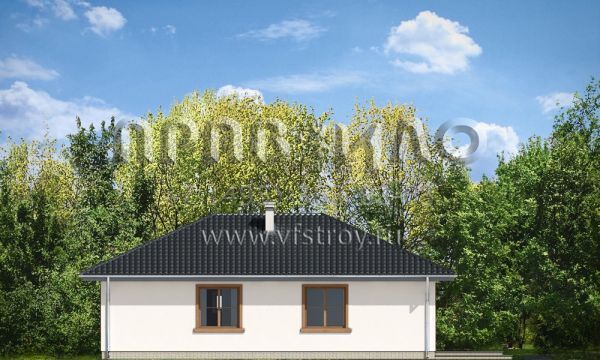 Проект компактного загородного дома S8-102-3 (Кропка)