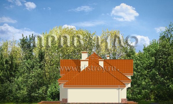 Проект дома с тремя спальнями на мансардном этаже S8-362 (Эдита)
