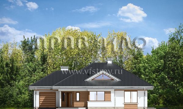 Проект дома с современными фасадами S8-231-2 (Развитой)