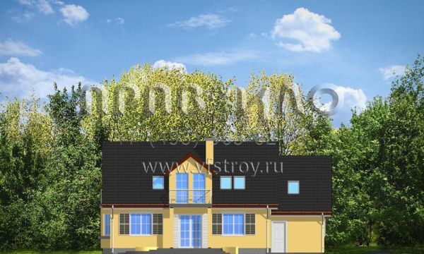 Проект компактного коттеджа S8-229 (Аккуратный 2)