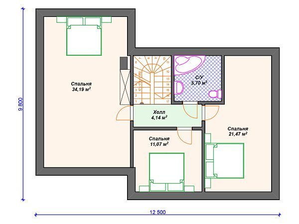 Проект каменного дома  S4-185 (К-137)