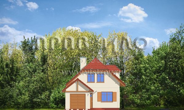 Проект дома с гаражной пристройкой S8-157-1 (Первый Дом 2)