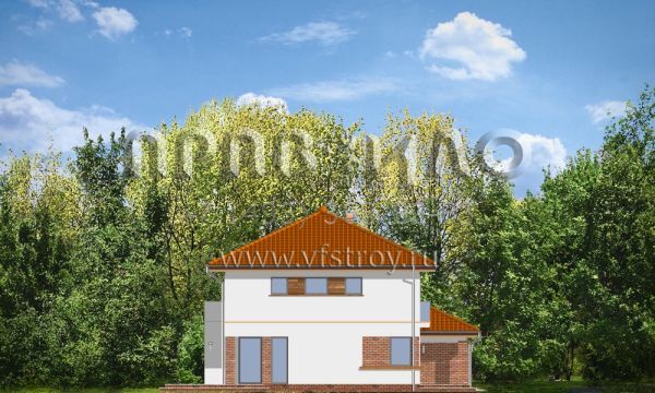 Проект спаренного коттеджа S8-227-1 (Изумруд 2)