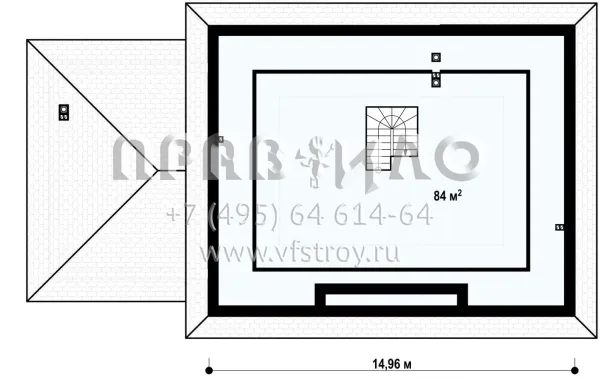 Проект дома с чердачной мансардой S3-266-1 (Z10 GL2 stu)
