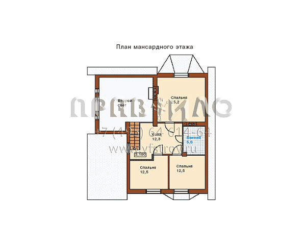 Проект дома из газобетонных блоков I-189-1P