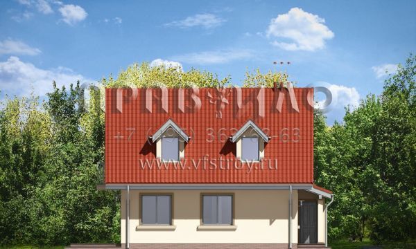  Проект коттеджа с балконом  S8-142 (Алиция)