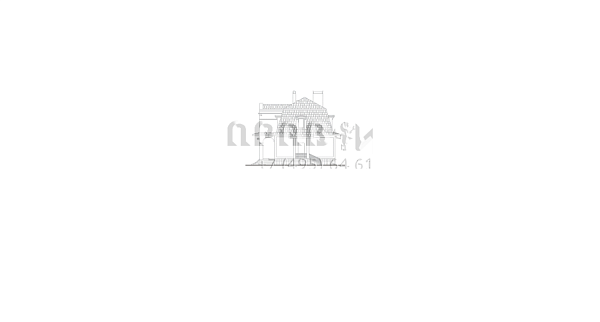 Дом из поризованного камня по проекту F-118-1K