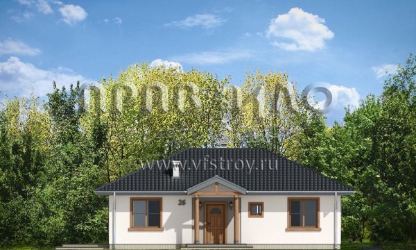 Проект компактного загородного дома S8-102-3 (Кропка)