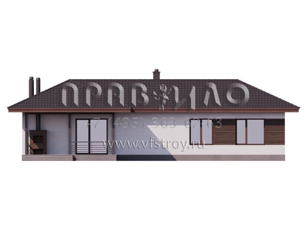 Одноэтажный дом с террасой S7-103 (3-47а1)