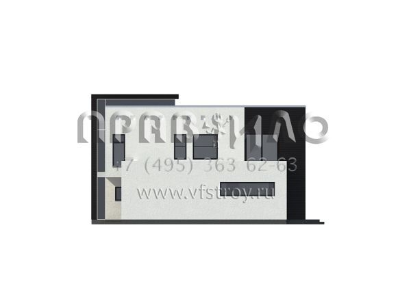 Проект современного загородного дома в стиле модерн  S3-315 (Zx1)