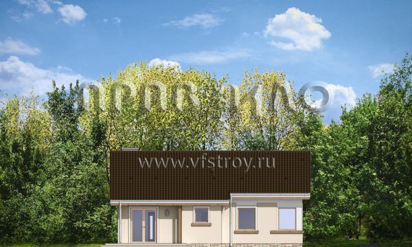 Проект одноэтажного коттеджа с тремя спальнями S8-104 (Киприан 2)