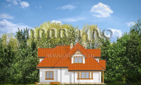 Проект дома с гардеробными S8-264-1 (Ясень 2)