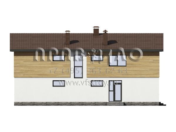 Проект современного загородного дома S7-182 (5-08)