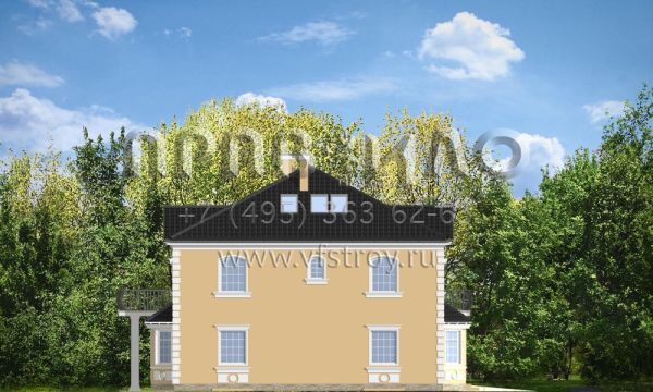 Проект стильного дома из керамических блоков S8-451-3 (Стильный)