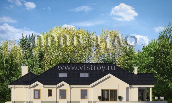 Проект одноэтажного особняка S8-366-1 (Парковая Резиденция 2)