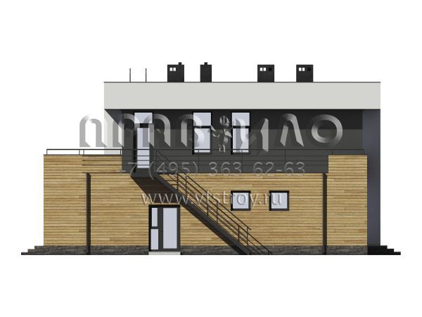 Проект монолитно-каркасного дома S7-189(4-05)